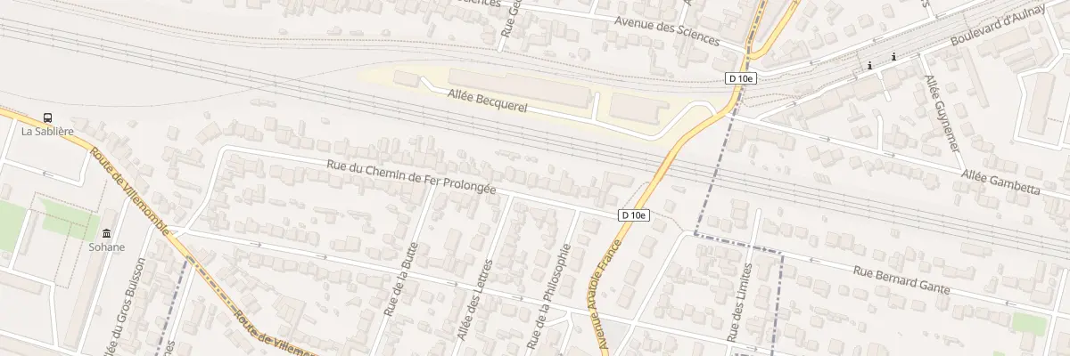 Plan du 63 Rue du Chem de Fer Prolongee à Bondy