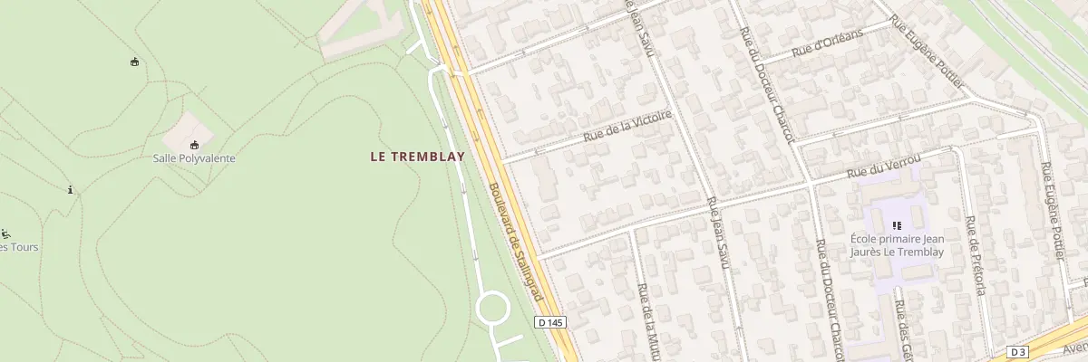 Plan du 216 Bd de Stalingrad à Champigny-sur-Marne