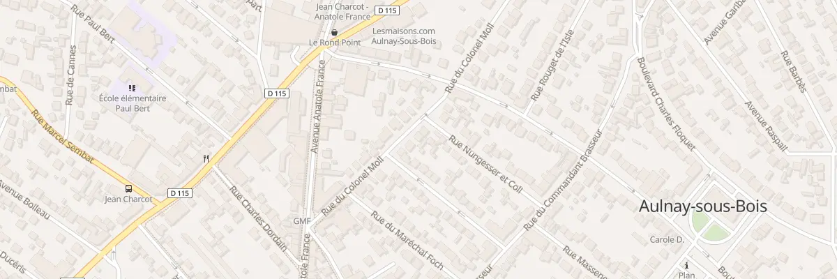 Plan du 26 Rue du Col Moll à Aulnay-sous-Bois