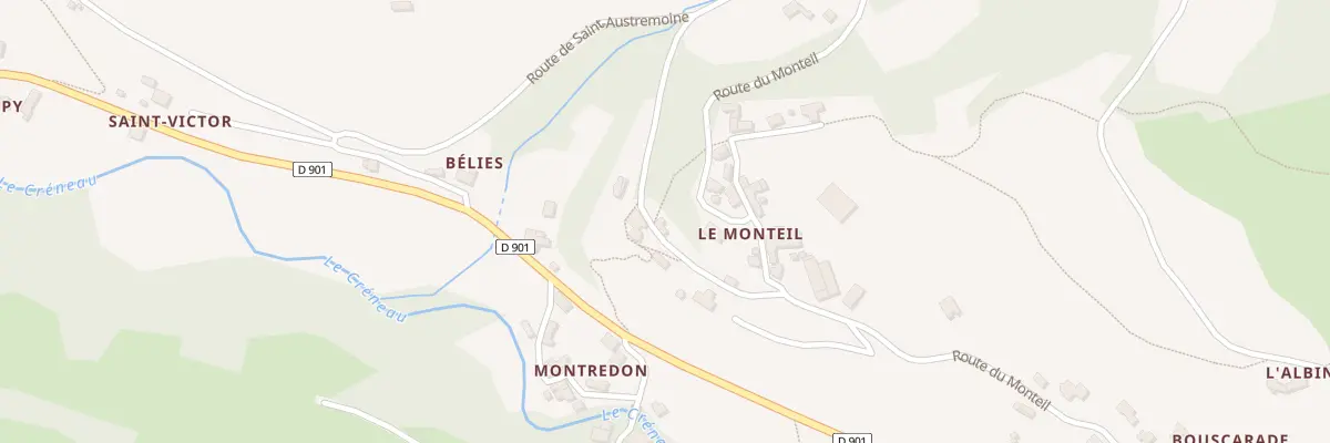 Plan du 5324 Le Monteil à Salles-la-Source