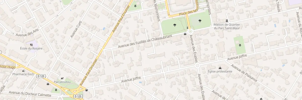 Plan du 18 Av Fusilles de Chateaubriant à Saint-Maur-des-Fossés