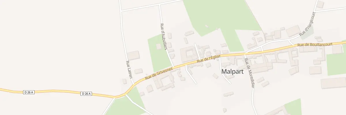 Plan du 1 Rue d’Aubvillers à Malpart