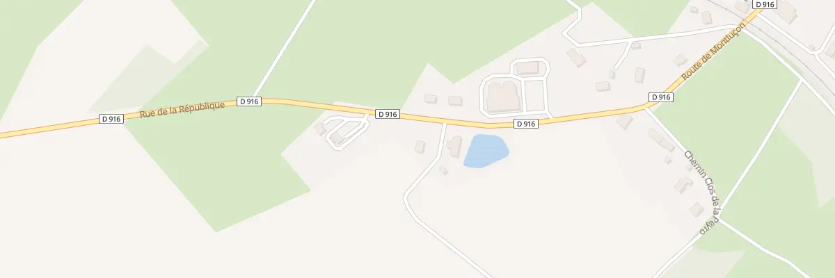 Plan du 6 Rte de Montlucon La Croze à Huriel