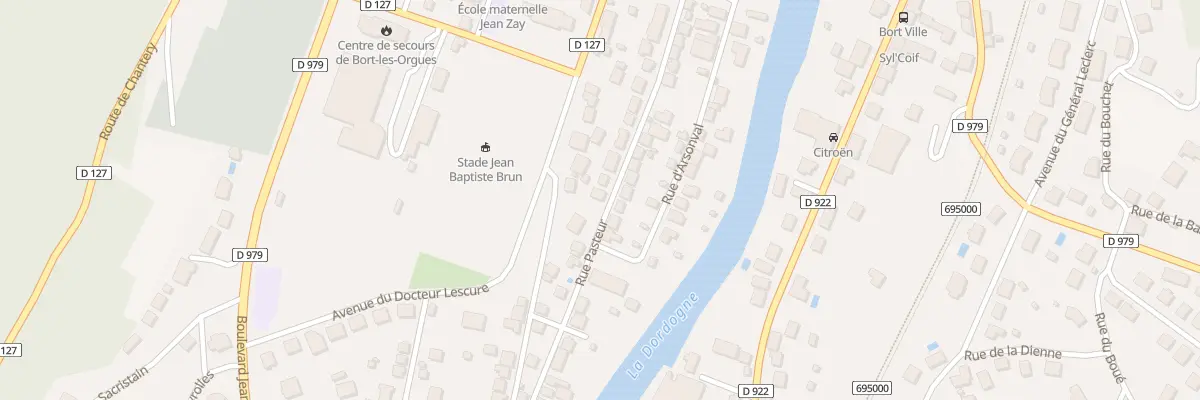 Plan du 356 Rue Pasteur à Bort-les-Orgues