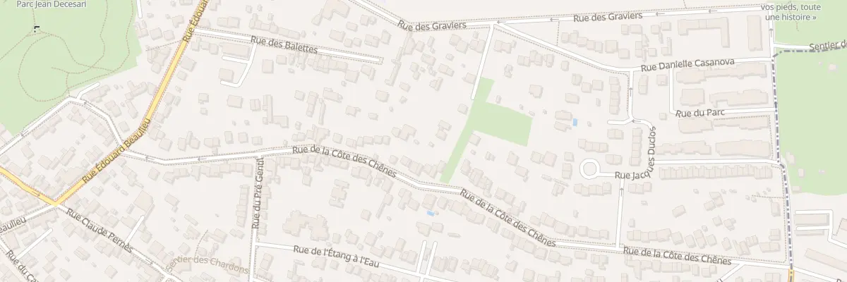 Plan du 63 Rue de la Côte des Chênes à Rosny-sous-Bois
