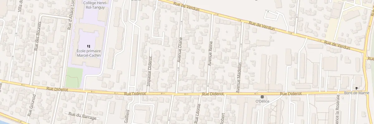Plan du 12 Av Diane à Champigny-sur-Marne