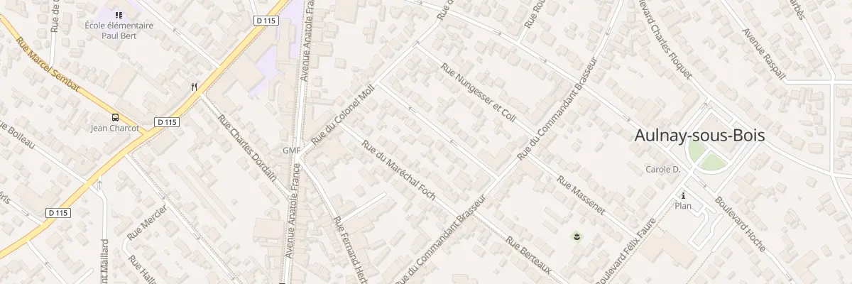 Plan du 13 Rue du Cdt Guilbaud à Aulnay-sous-Bois