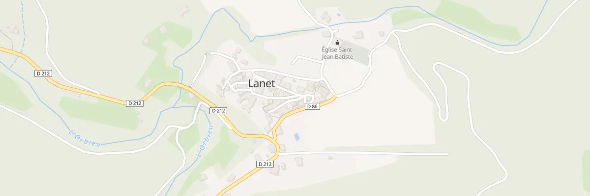 Plan du 1 Rue du Château à Lanet