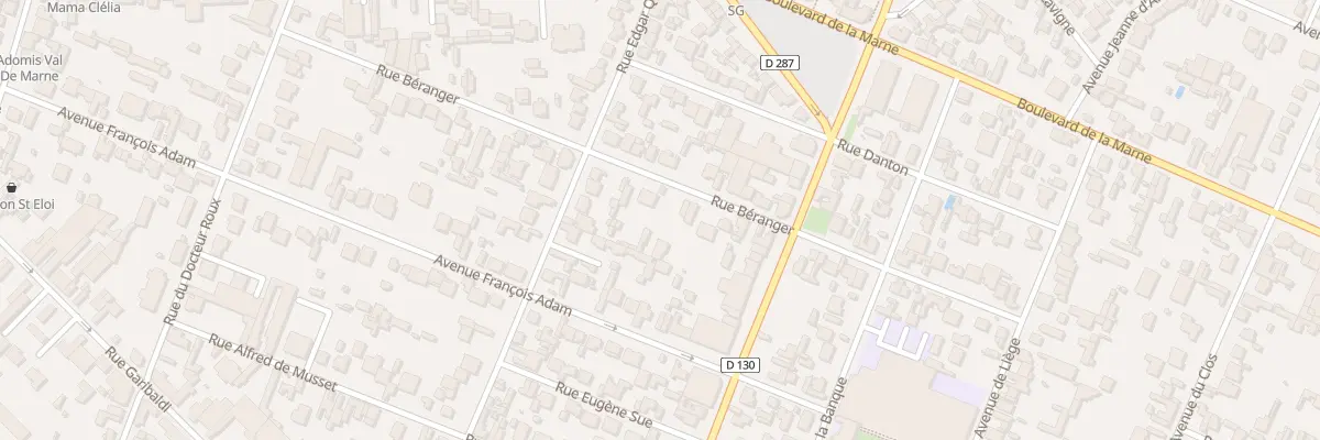Plan du 28 Rue Béranger à Saint-Maur-des-Fossés