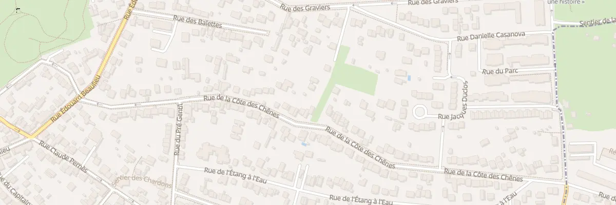 Plan du 71 Rue de la Côte des Chênes à Rosny-sous-Bois