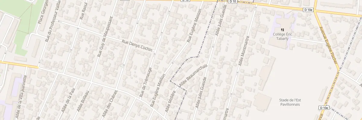 Plan du 23 Rue Eugène Masson à Bondy
