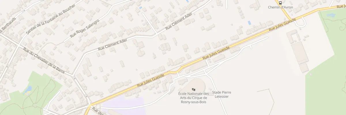 Plan du 45 Rue Jules Guesde à Rosny-sous-Bois