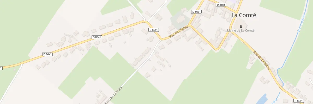 Plan du 49 Rue du Dix Neuf Mars à La Comté