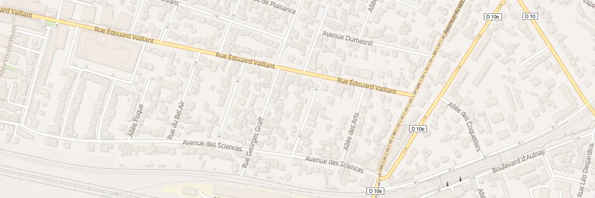 Plan du 4 All des Alouettes à Bondy