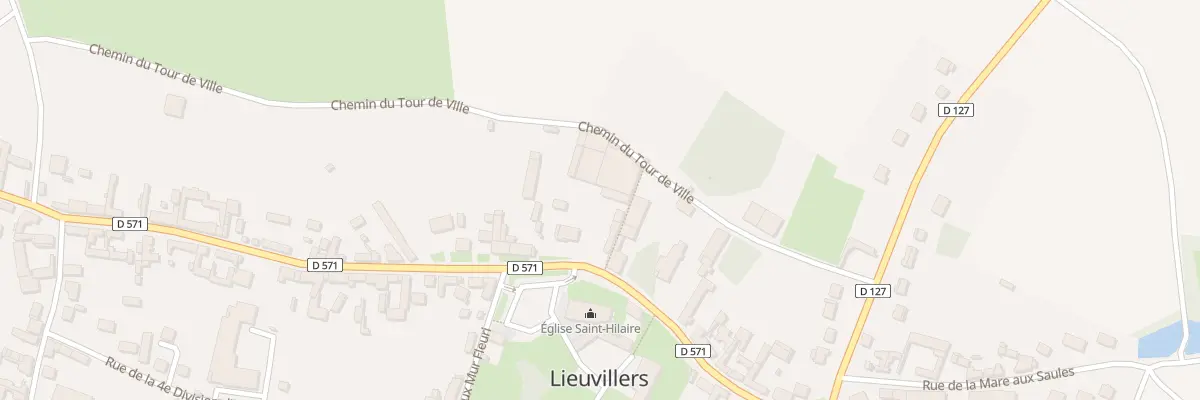 Plan du 250 Grande Rue à Lieuvillers
