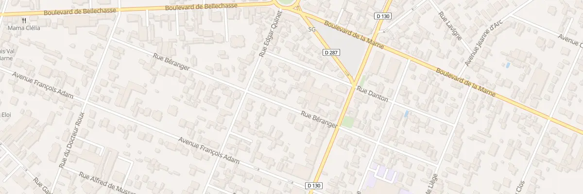 Plan du 33 Rue Béranger à Saint-Maur-des-Fossés