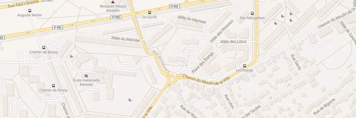 Plan du 7 All des Roseaux à Aulnay-sous-Bois