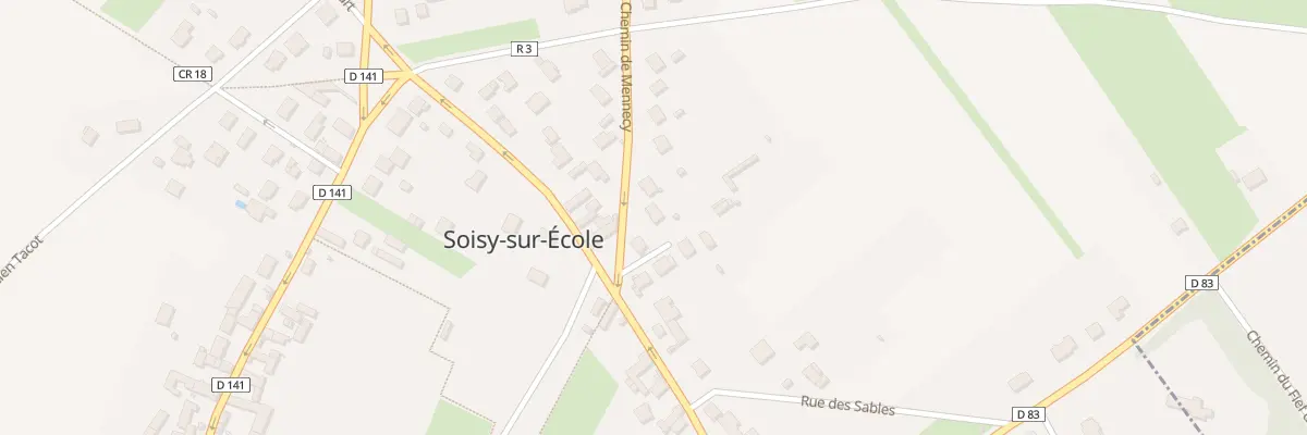 Plan du 4 Che de Mennecy à Soisy-sur-École