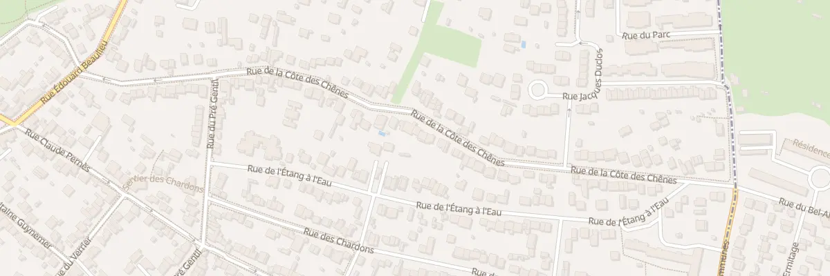 Plan du 80 Rue de la Côte des Chênes à Rosny-sous-Bois