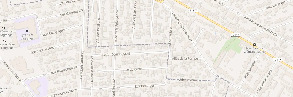Plan du 35 Rue Amédée Guyard à Bondy