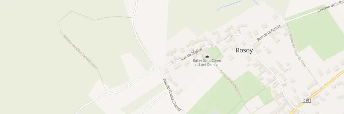 Plan du 46 Rue de l’Eglise à Rosoy
