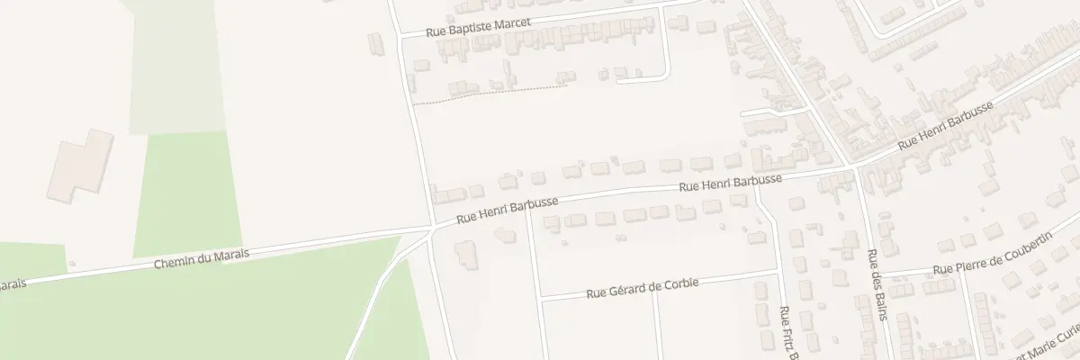 Plan du 92 Rue Henri Barbusse à Corbie