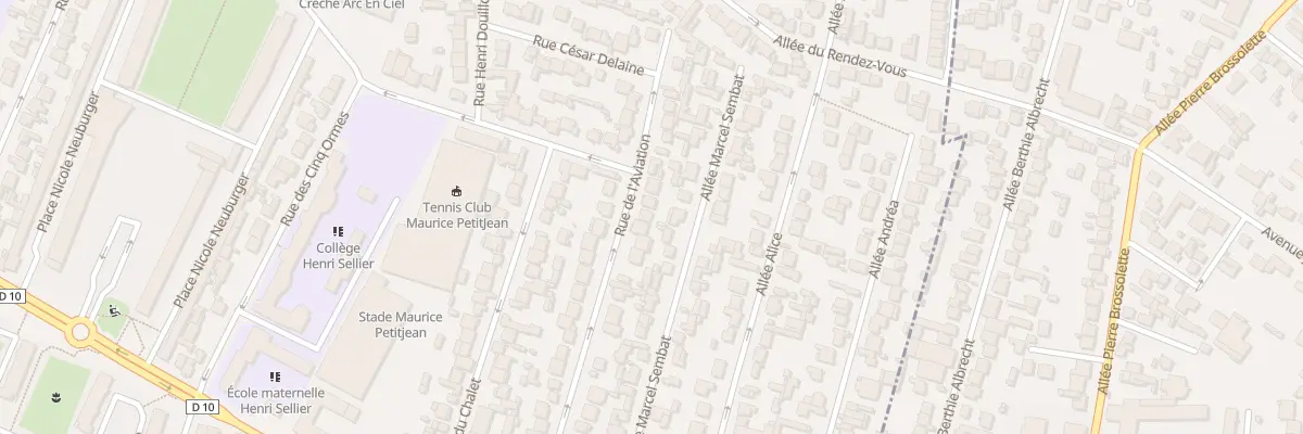 Plan du 30 Rue de l’Aviation à Bondy
