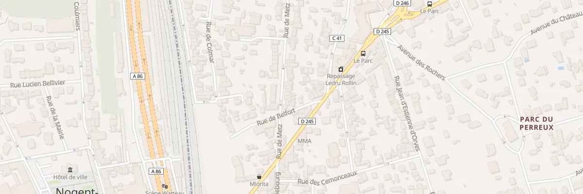 Plan du 12 Rue de Metz au Perreux-sur-Marne
