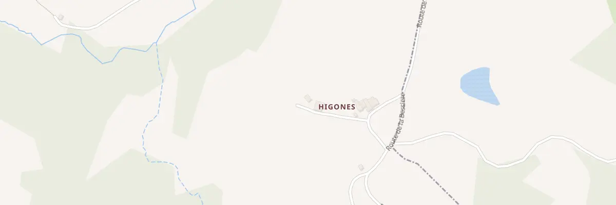 Plan du 166 Che d’Higones à Sénergues
