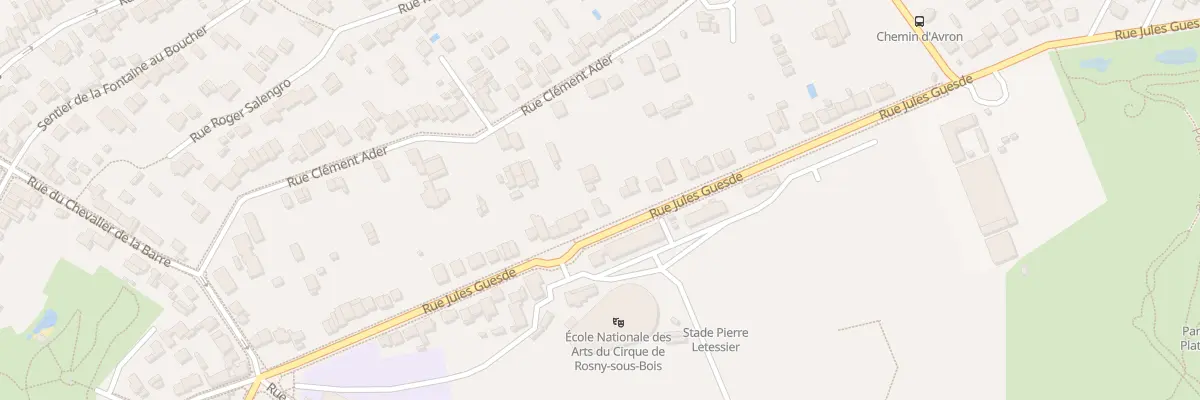 Plan du 53 Rue Jules Guesde à Rosny-sous-Bois