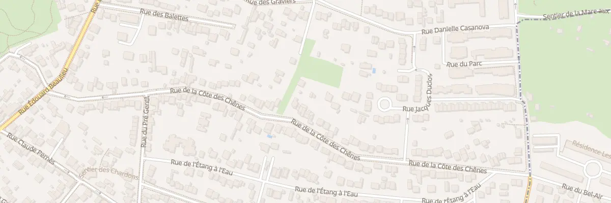 Plan du 83 Rue de la Côte des Chênes à Rosny-sous-Bois