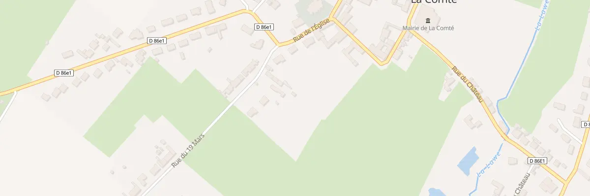 Plan du 53 Rue du Dix Neuf Mars à La Comté