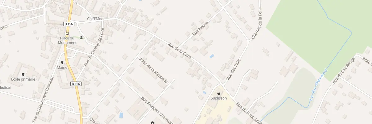 Plan du 26 Rue de la Gare à Coullons