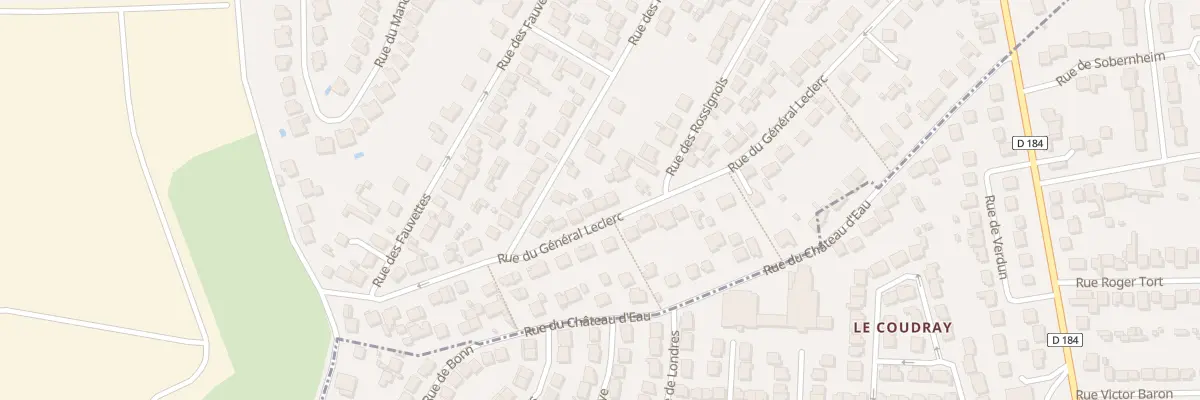 Plan du 58 Rue du Général Leclerc à Puiseux-en-France