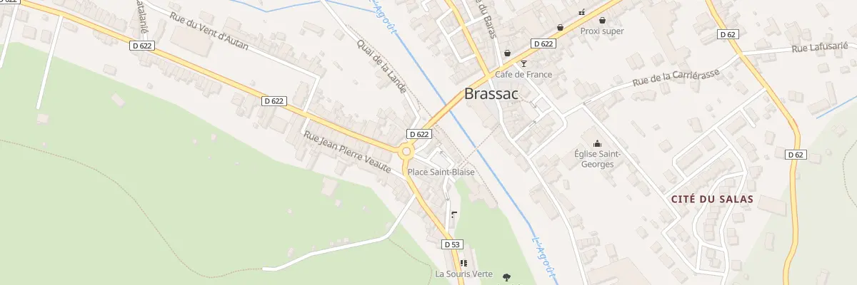 Plan du 1 Pl du Griffoul à Brassac