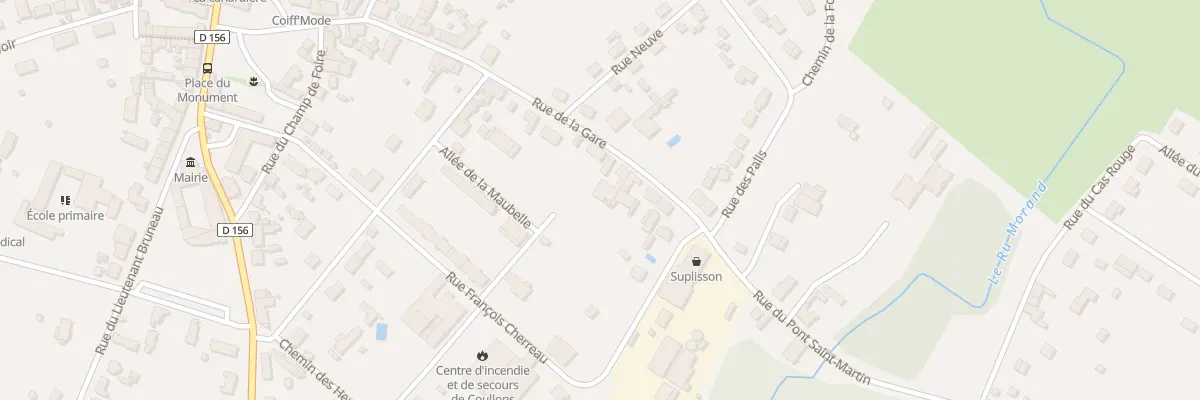 Plan du 28B Rue de la Gare à Coullons