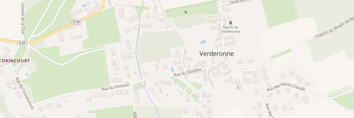 Plan du 1 Che du Montier à Verderonne
