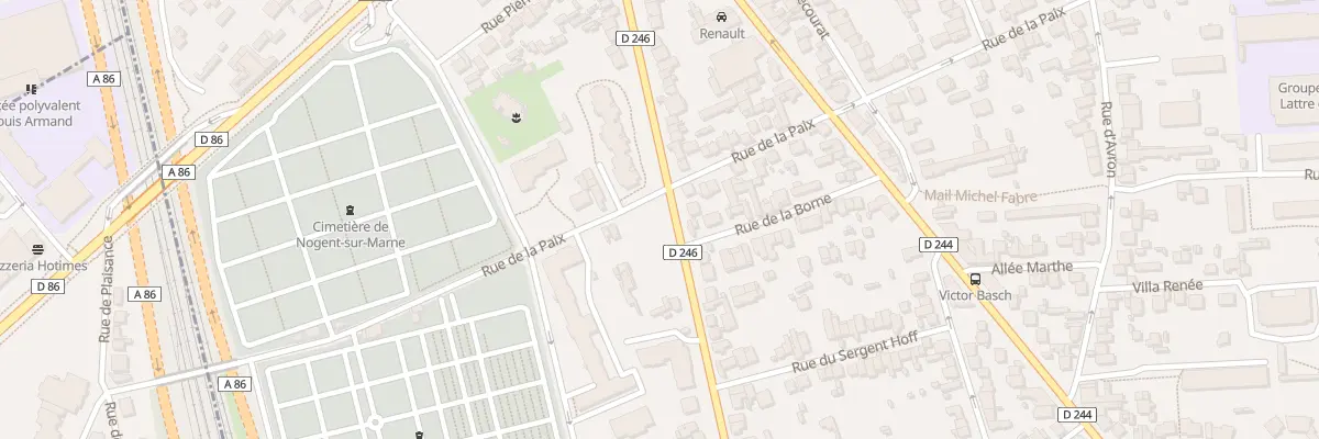 Plan du 69B Av du Onze Novembre au Perreux-sur-Marne