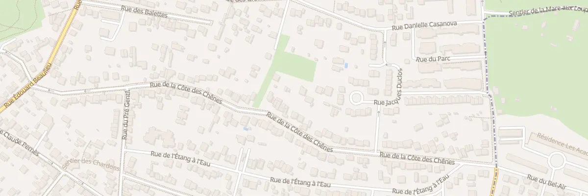 Plan du 87 Rue de la Côte des Chênes à Rosny-sous-Bois