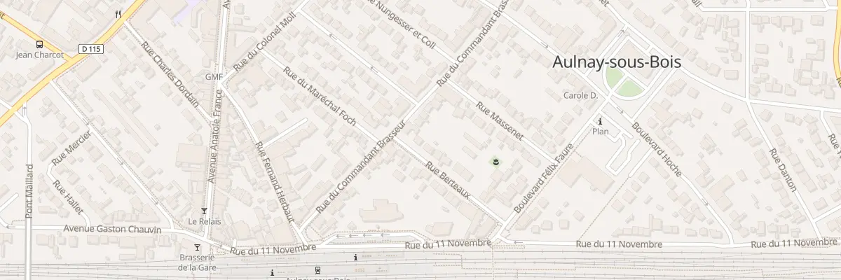 Plan du 18 Rue Berteaux à Aulnay-sous-Bois