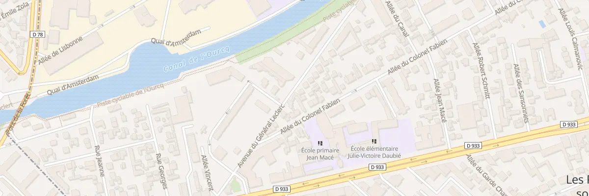 Plan du 28 Av du Général Leclerc aux Pavillons-sous-Bois