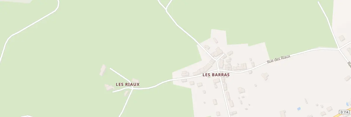 Plan du 1 Rue des Riaux Les Barras à Huriel