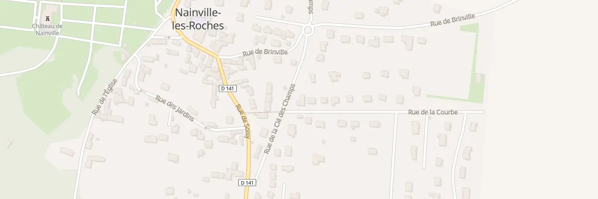 Plan du 1 Rue de la Courbe à Nainville-les-Roches