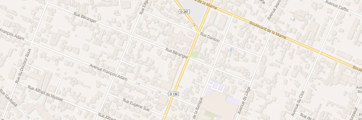 Plan du 40 Rue Béranger à Saint-Maur-des-Fossés