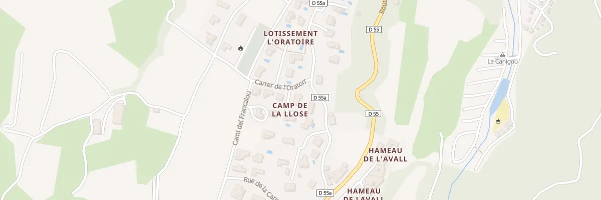 Plan du 5000F Cae Camp de la Llose à Espira-de-Conflent