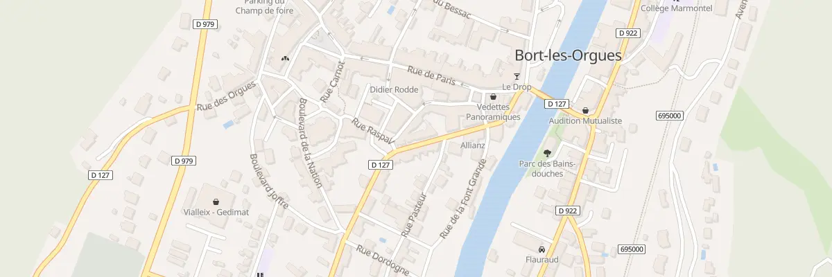Plan du 142 Bd Voltaire à Bort-les-Orgues