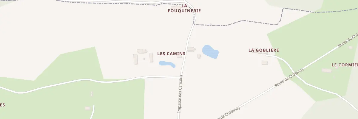 Plan du 9 Imp des Camains à Chailly-en-Gâtinais
