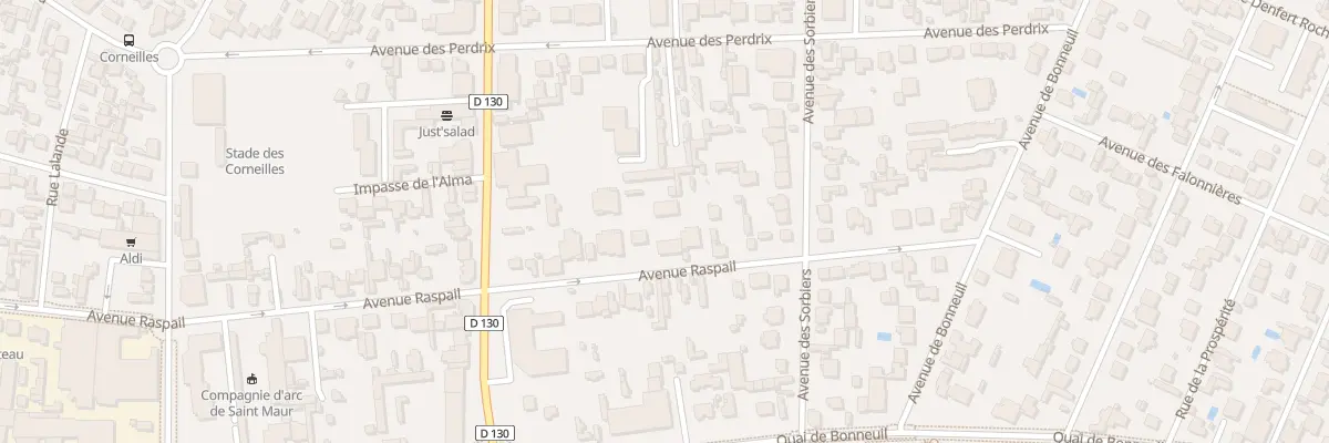 Plan du 91B Av Raspail à Saint-Maur-des-Fossés