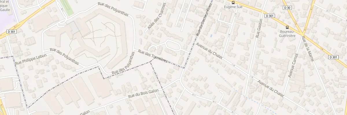 Plan du 1 Sq du Docteur Roux à Rosny-sous-Bois