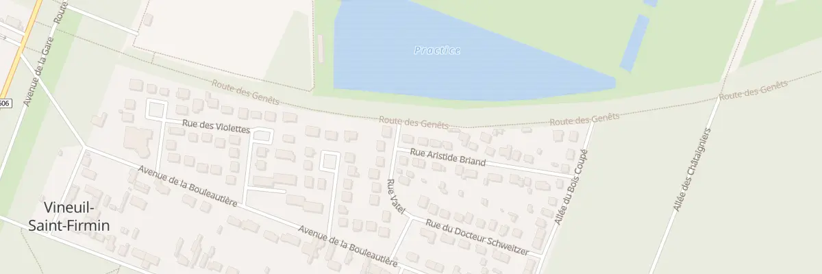 Plan du 1 Rue Aristide Briand à Vineuil-Saint-Firmin